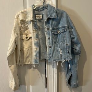 Forever 21 Distressed Jean Jacket